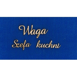 Waga Szefa kuchni  - wymiar całości  10x5cm   , cz;amaze